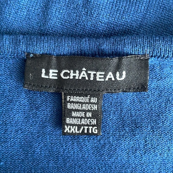 Blue Le Château Sleeveless Top XXL - Picture 5 of 6